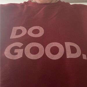 Cotopaxi Women's Do Good Crew Sweatshirt Sz XL Burgundy